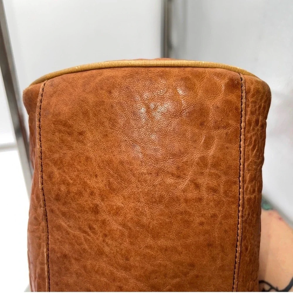Fendi Du Jour RARE Embossed Leather Satchel Designer Handbag F Logo Details